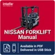 Nissan F01, F02 and CF02 Forklift Parts Manual PDF USB
