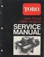 Printed 1986 TORO OVER HEAD VALVE ENGINE SERVICE MANUAL P/N 492-0328 (101)