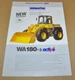 Komatsu WA180-3 active Radlader Wheel Loader Brochure Prospekt EN