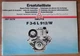 Deutz F 3 - 6 L 912/W engine spare parts list