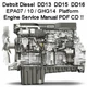 Detroit Diesel DD13, 15, 16 EPA07-10-GHG14 Engine Service Computer CD !!