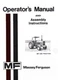 Massey Ferguson MF 285 Tractor Operators Manual