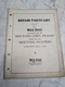 NEW IDEA No. 45 20 21 301 321 REPAIR PARTS LIST MANUAL CATALOG BOOK 1957
