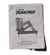 Instruction Guide for Vintage Ramset RedHead TrakFast TF1100 (distressed) 