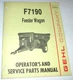 Gehl F7190 7190 Mixer-Feeder Wagon Operators & Parts Manual ORIGINAL! 1/89