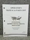 Grasshopper Sweepster Bidirectional Broom Kit Operators Manual Parts List Book