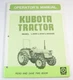 Kubota L305 L345 L355SS Tractor Operator Maintenance Schematic Diagram Manual