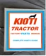 Kioti dk4510TH tractor parts & operator manual printed & binder free ship