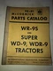 Vintage McCormick Parts Catalog TC-51 International Harvester W-9s WDR9 Tractors