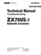 HITACHI ZX75US-7 Excavator Troubleshooting +Schematic Technical Manual TTDEW90