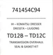 741454C94&nbsp; KIT, TRANSMISSION - TD12B - TD12C  - KOMATSU - DRESSER - DRESSTA