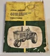 VIntage John Deere 4010 Row Crop Standard Tractors Operators Manual OM-R32129