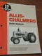 I&T Shop Manual Allis Chalmers D10 D12 D14 D15 D17 160 170 175 Tractors AC-201