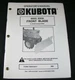 Kubota B2030 Front Blade for B6100 - B7200 Tractor Operator Maintenance Manual