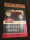 Original Vintage 1952 Ford 8N Tractor Operator Manual 3729-52-C