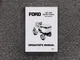 Ford LGT 18H 9607483 Garden Tractor Owner Operator User Manual