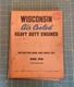 MODEL VP4D WISCONSIN AIR COOLED HEAVY DUTY ENGINES INSTRUCTION & PARTS BOOK