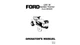 Ford LGT 12 Garden Tractor Maintenance and Operator's Manual (Reprint)