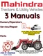MAHINDRA 1816 TRACTOR MANUAL OPERATORS OWNER SERVICE PARTS SHOP REPAIR PDF USB