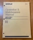 CAT Caterpillar 330 L Excavator Operation Operator Maintenance Manual Book Op