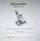 SENATOR ROTARY TILLER Model 481-1253 1975 OWNER'S MANUAL PARTS LIST #34709