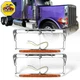 Headlight Bezels LED For Kenworth T400 T600 T800 W900B W900L Peterbilt 378 379