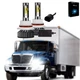 2pc LED Headlamp Headlights Hi-Lo Beam for International Durastar 4100 4200 4300