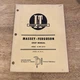 Massey-Ferguson I&T Shop Service Repair Shop Manual MF25-MF130