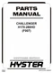 Hyster H170HD H190HD H210HD F007 Challenger Forklift Parts Catalog Manual PDF