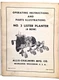 USED OPERATORS MANUAL FOR ALLIS CHALMERS NO 3 LISTER PLANTER (4 ROW) TM-100A