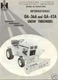 IH Cub Cadet Snow Thrower QA-36A QA-42A Operator Manual