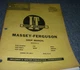 I&T Massey-Ferguson MHF202 Tractor Shop Service Repair Manual PN MF-11 xz
