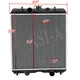 Radiator for Kubota M6800HDC M6800S M8200/M9000 M9000HD 3A151-17100 3A751-17100