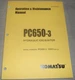 KOMATSU PC650-3 EXCAVATOR OPERATION & MAINTENANCE MANUAL BOOK S/N 10501-UP