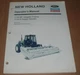 New Holland 1116-BF Frame 1116-H Auger Header Operator Manual