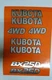 Kubota Tractor BX 25D Decals Backhoe Decal Kit silver with black outline