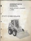 SPERRY NEW HOLLAND SKID-STEER LOADER L-445 #42044513  Operator's Manual
