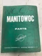 Manitowoc 4100W Series 1 & 2 Boom Crawler Crane Parts Catalog Manual