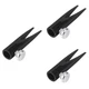 3 PCS Make up Pencil Sharpener Eyebrow Auxiliary Tool Metal Manual