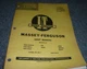 I&T Massey-Ferguson MF50 Tractor Shop Service Repair Manual PN MF-11 xz