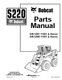 Bobcat S220 Skid Steer Loader Parts Manual Diagrams List Book Catalog 6904243