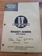 VINTAGE MASSEY HARRIS I&T TRACTOR SHOP MANUAL MH-5A 21 COLT 23 33 44 55 555