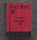 Operator Instruction Maint Manual Fits McCormick Farmall Cub 4-Cyl 1600 RPM 1949