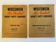 2 Vintage Wisconsin Air Cooled Heavy Duty Engines S-7D/VH4 INSTRUCTION BOOKS