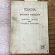 Toyota BATTERY FORKLIFT CONTROL DEVICE & TROUBLESHOOTING SERVICE REPAIR MANUAL