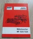 Massey Ferguson Combine Harvester MF520 + MF525 Owners Manual