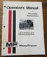 Massey Ferguson Combine MF 24 34 44 54 64 33 43 63 83 Corn Head Operators Manual