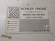 KOHLER ENGINES OEPRATING MAINTENANCE MANUAL PARTS K241 K301 K321 1968
