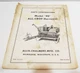 ALLIS-CHALMERS PARTS ILLUSTRATIONS MODEL "90" ALL-CROP HARVESTER VINTAGE