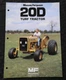 1983-90 MASSEY-FERGUSON "MF 20D INDUSTRIAL TURF TRACTOR CATALOG BROCHURE NICE